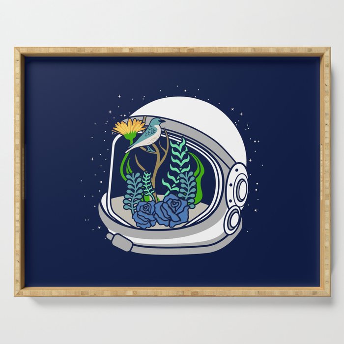 Astro Flowers Serving Tray