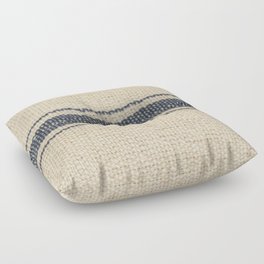 Vintage Grain Sack horizontal Stripe Floor Pillow