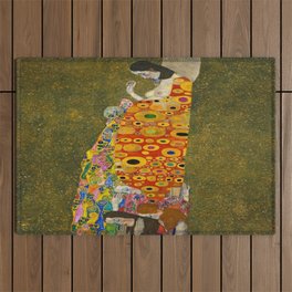 Gustav Klimt Hope, II Outdoor Rug