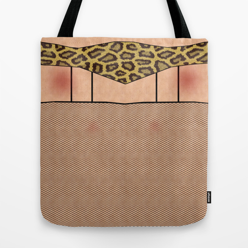 fishnet tote bag