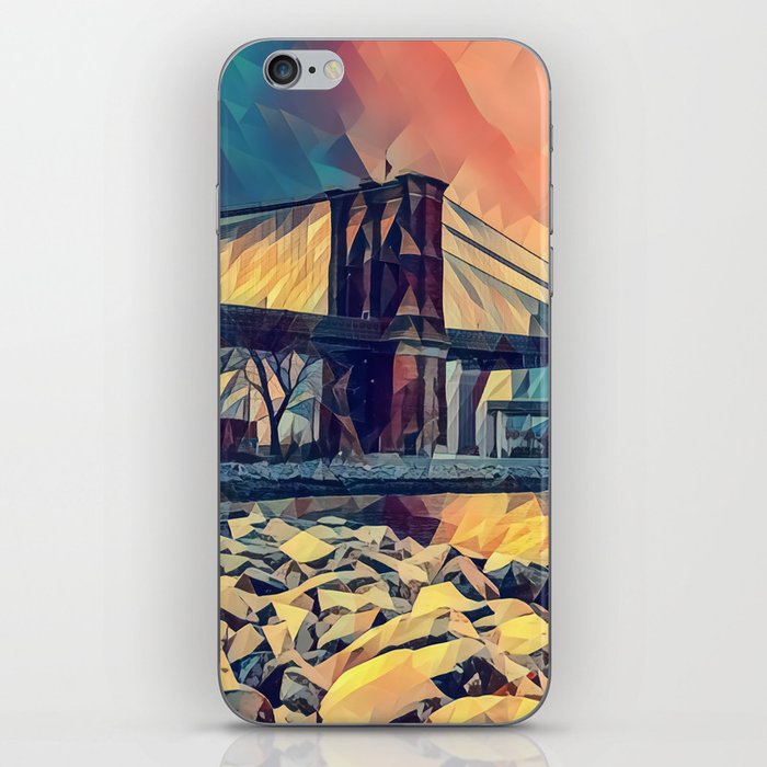 Brooklyn Bridge and Manhattan skyline in New York City iPhone Skin