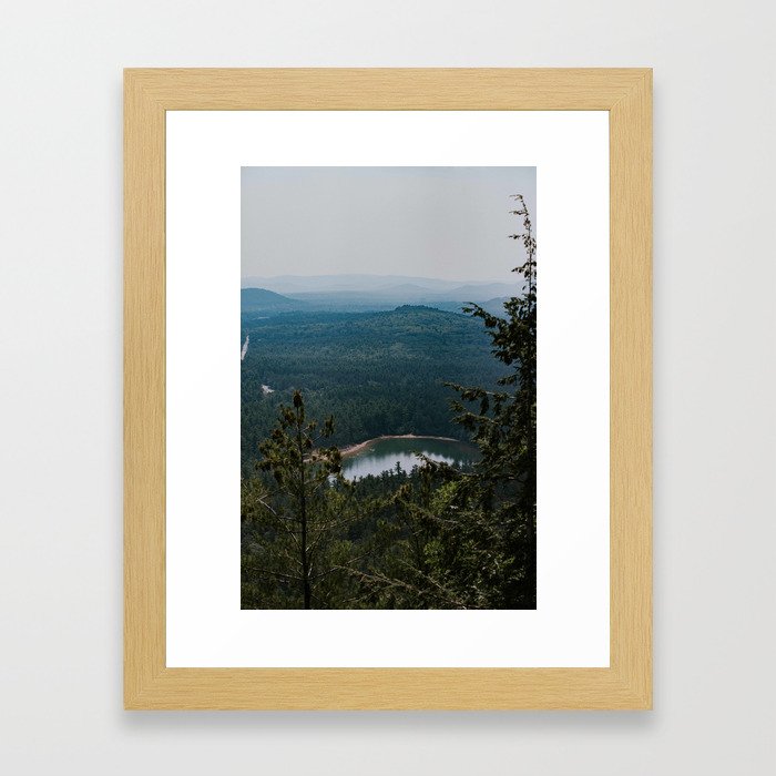 Echo Lake in The White Mountains Framed Art Print