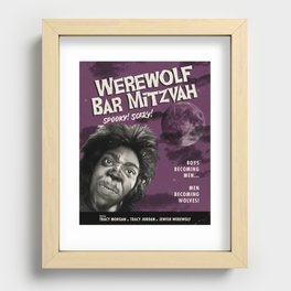 Werewolf Bar Mitzvah Spooky Scary Recessed Framed Print