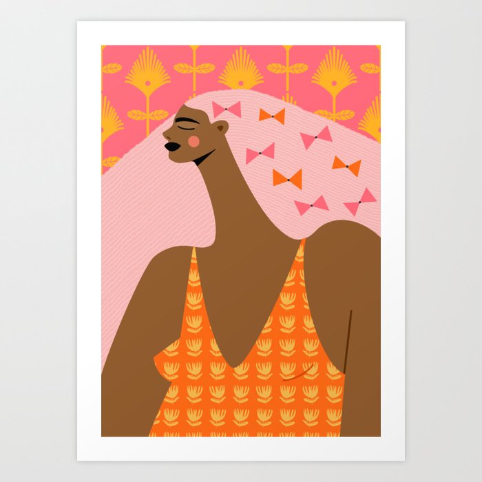 Bow Stacking Queen Art Print