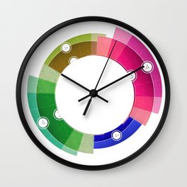 tecno colorful circle Wall Clock