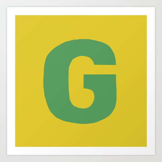 G is for... Art Print