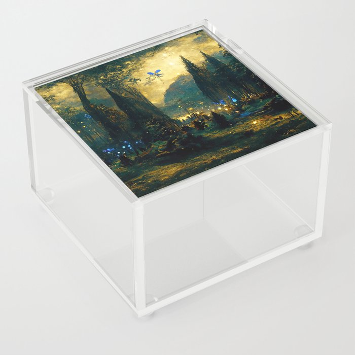 Walking into the forest of Elves Acrylic Box