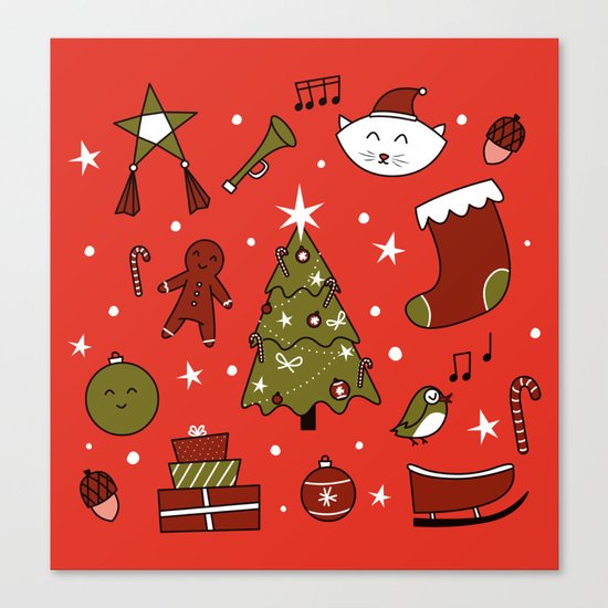 Merry Christmas Canvas Print