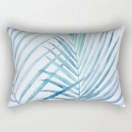 Coastal Palms Watercolor Rectangular Pillow