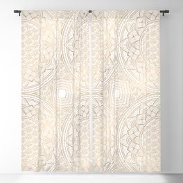 Mandala Gold The Flower of Life With Gold Shimmer  Blackout Curtain