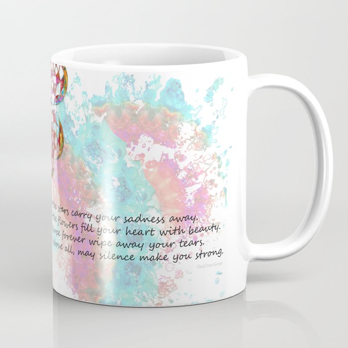 Comforting Art Healing Grief Silent Strength Coffee Mug