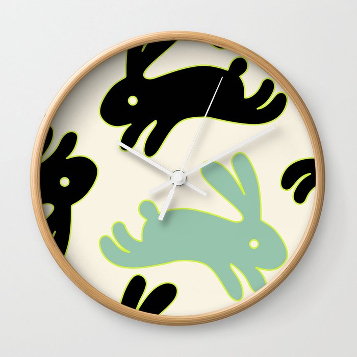 Bunny Honey Wall Clock