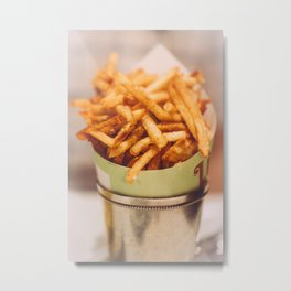 Fries in French Quarter, New Orleans Metal Print | Vintage, Food, Photo, Digital 