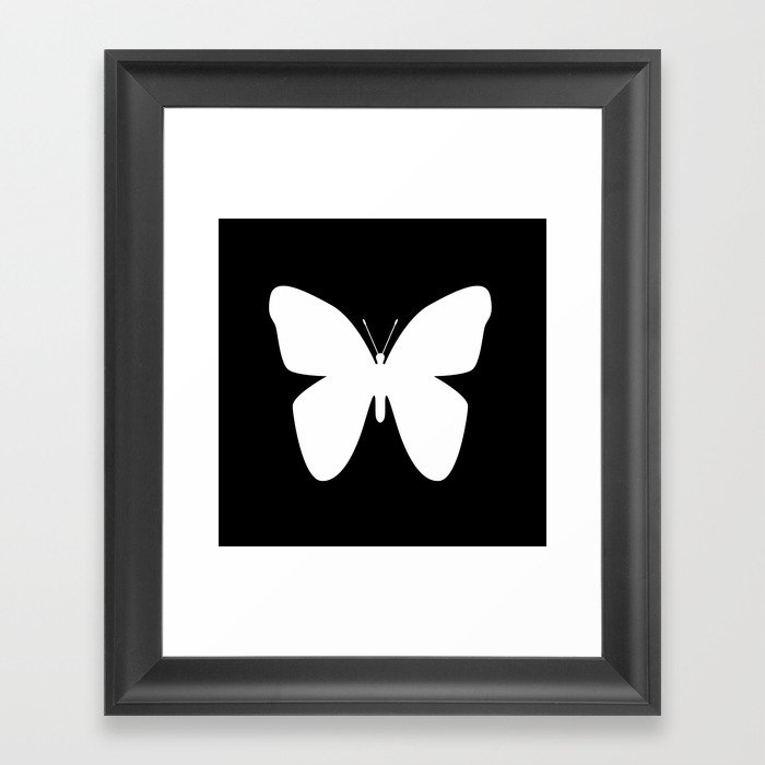 Butterfly shape Framed Art Print