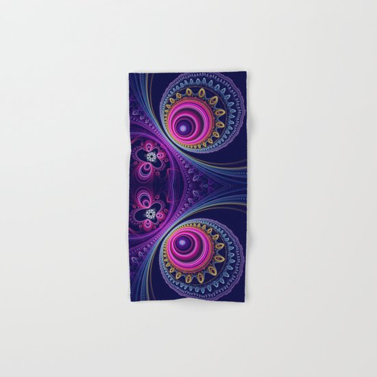 Colourful circles and patterns Hand & Bath Towel