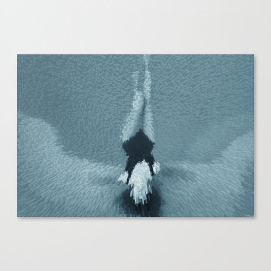 Swimming girl 2 Canvas Print