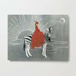 My zebra and I Metal Print