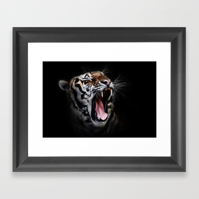 Save animal save Tiger Framed Art Print