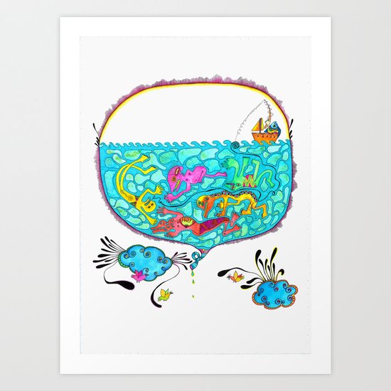 Pesca Milagrosa Art Print
