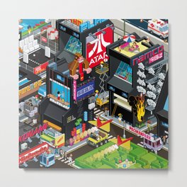 GAMECITY Metal Print