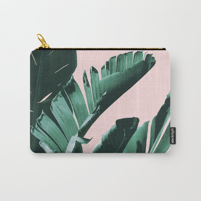 Banana Leaves Finesse #3 #tropical #decor #art #society6 Carry-All Pouch