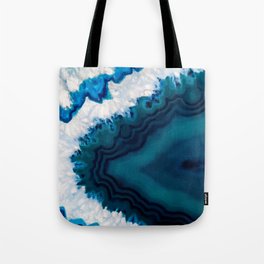 Blue Geode Tote Bag