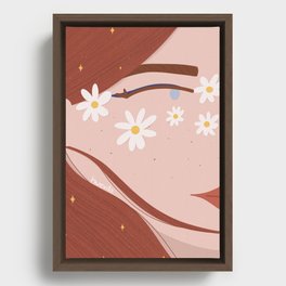 Daisy Mood Framed Canvas