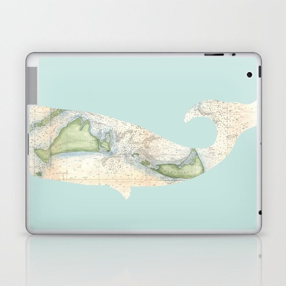 Nantucket Whale Laptop & iPad Skin