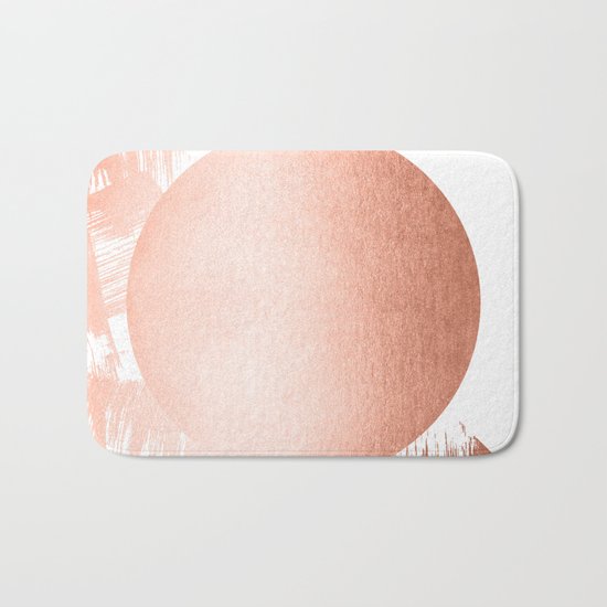 Sun Paint Swipes in Sweet Peach Shimmer Bath Mat