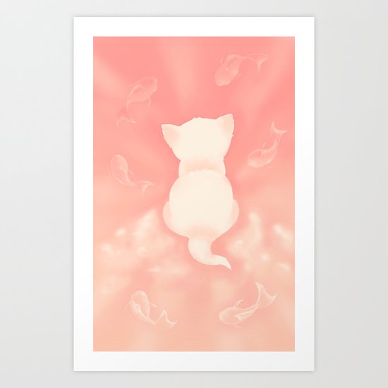 Kitten's Dream Art Print