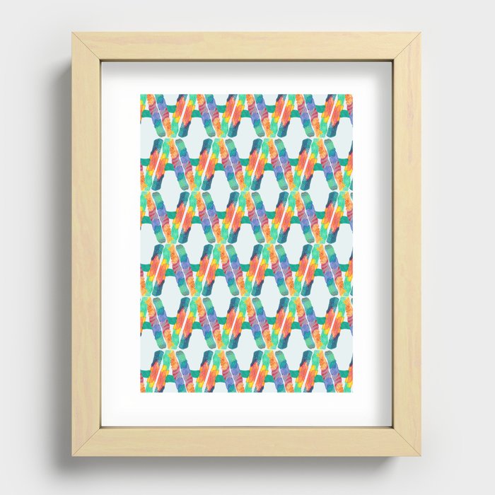 A for Alessandro - Unique, personalised initial print. Recessed Framed Print