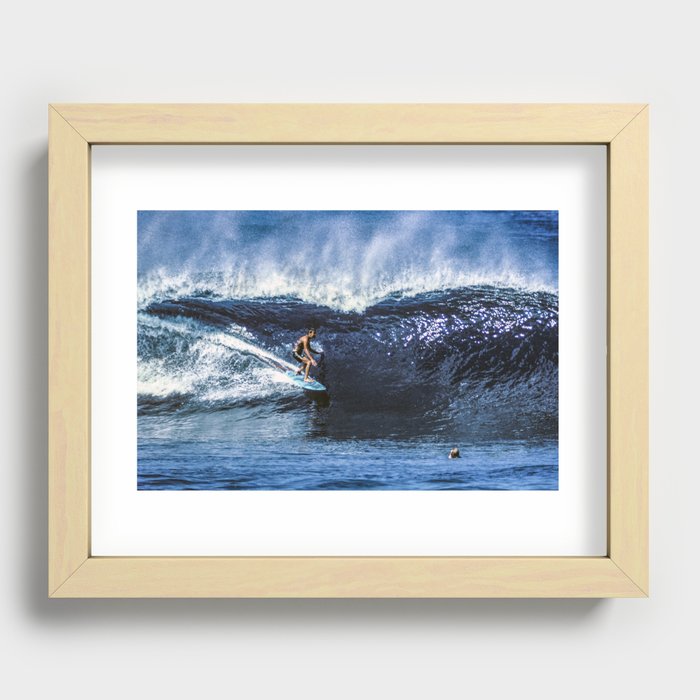Gerry Lopez, Pipeline Recessed Framed Print