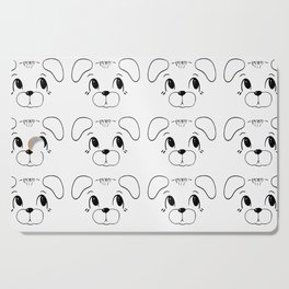 Black and white dog pattern for dog lover  Cutting Board