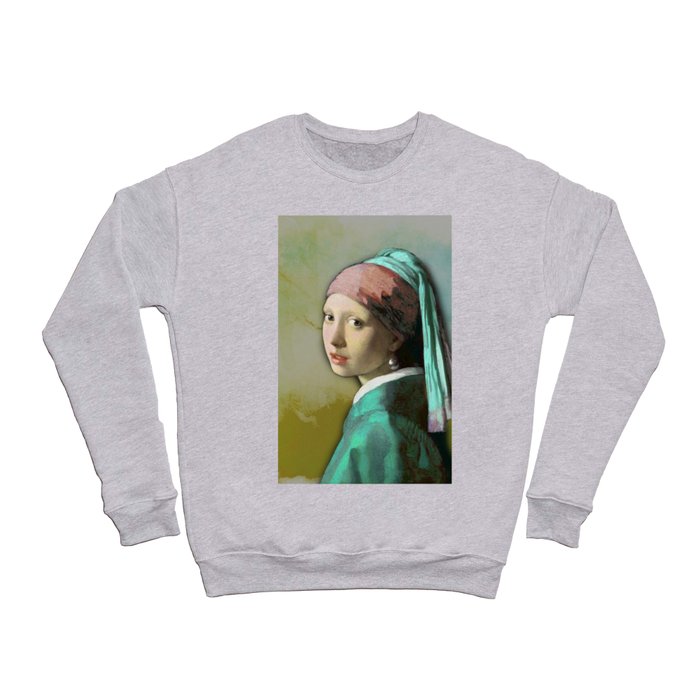 Girl with a Pearl Earring Crewneck Sweatshirt