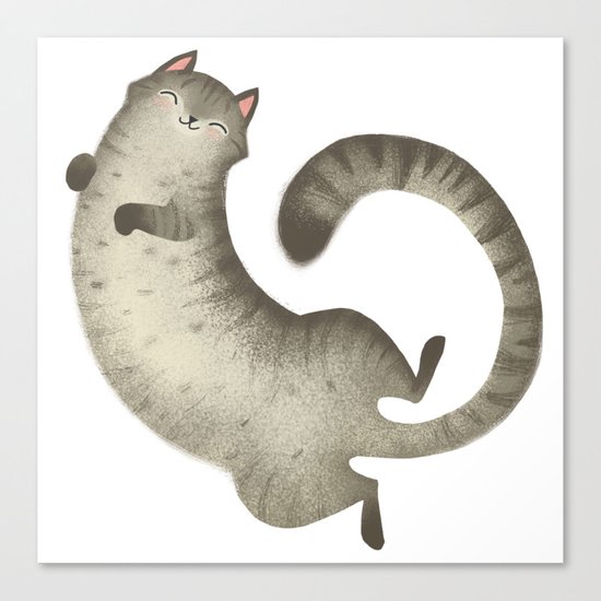 Happy Kitty Canvas Print