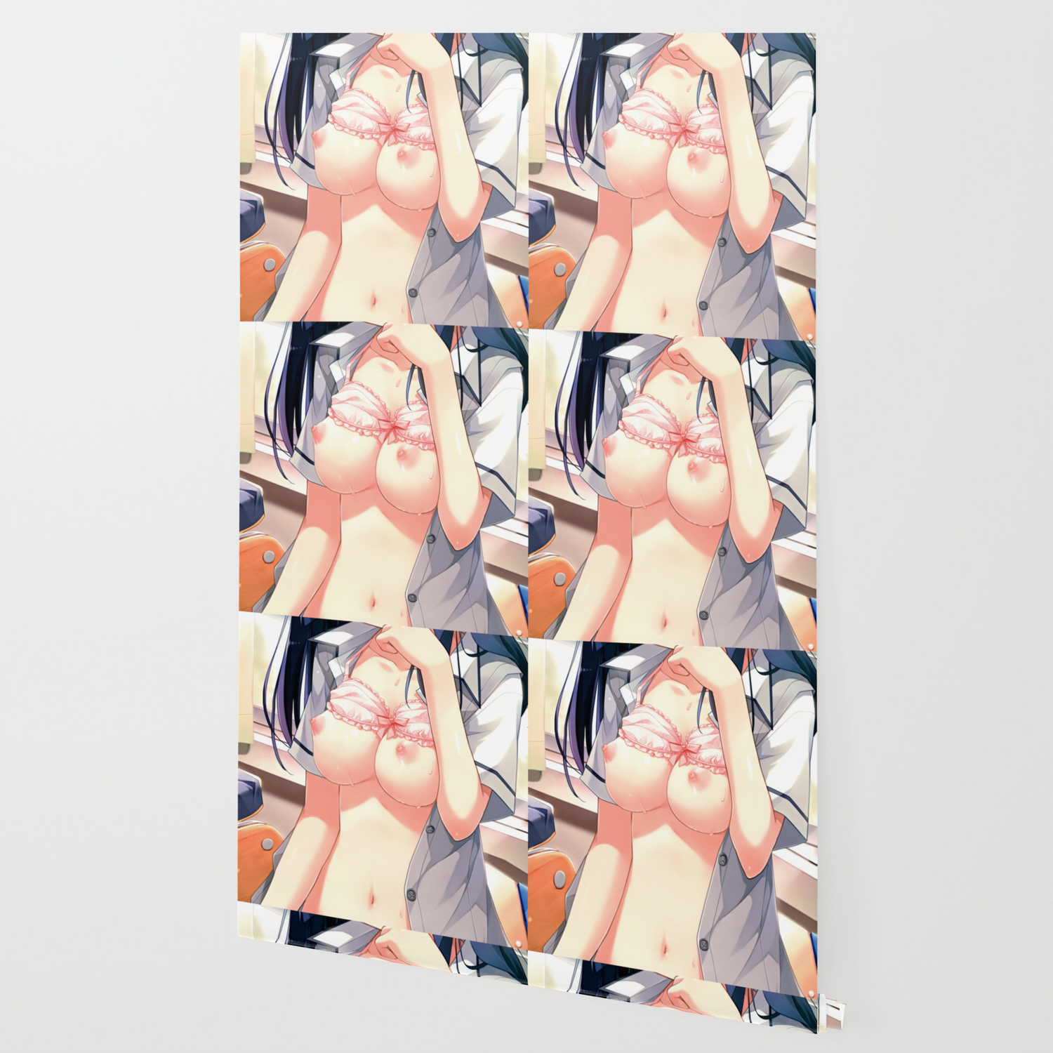 Hentai Girl Bare Tits Ultra Hd Wallpaper By Hires Society6