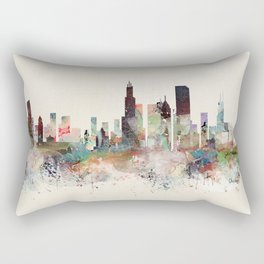 chicago illinois skyline Rectangular Pillow