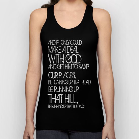 Running Up That Hill Unisex Tank Top