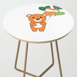 Bear With Ireland Balloons Cute Animals Happiness Side Table