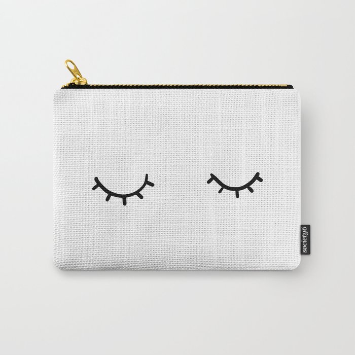 Closed eyes, just eyelashes Carry-All Pouch