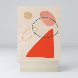 Nordic Organic Abstract Shapes Mini Art Print