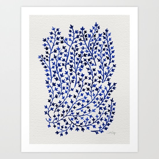 Porcelain Ivy Art Print