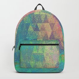 EXCEPTIONAL Backpack | Geometric, Hipster, Pattern, Triangles, Project, Space, Exceptional, Seagreen, Stars, Galaxy 