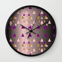 Groovy Geometric Pattern  Wall Clock