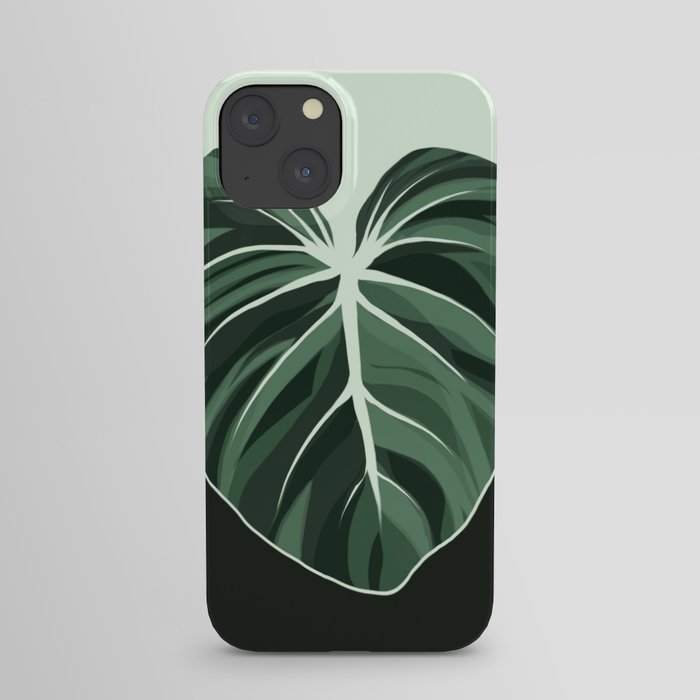Philodendron Gloriosum Leaf iPhone Case