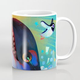 Run penguin, run! Coffee Mug | Penguin, Painting, Bird, Pole, Funny, Killerwhale, Orca, Whale, Marinelife, Grampus 