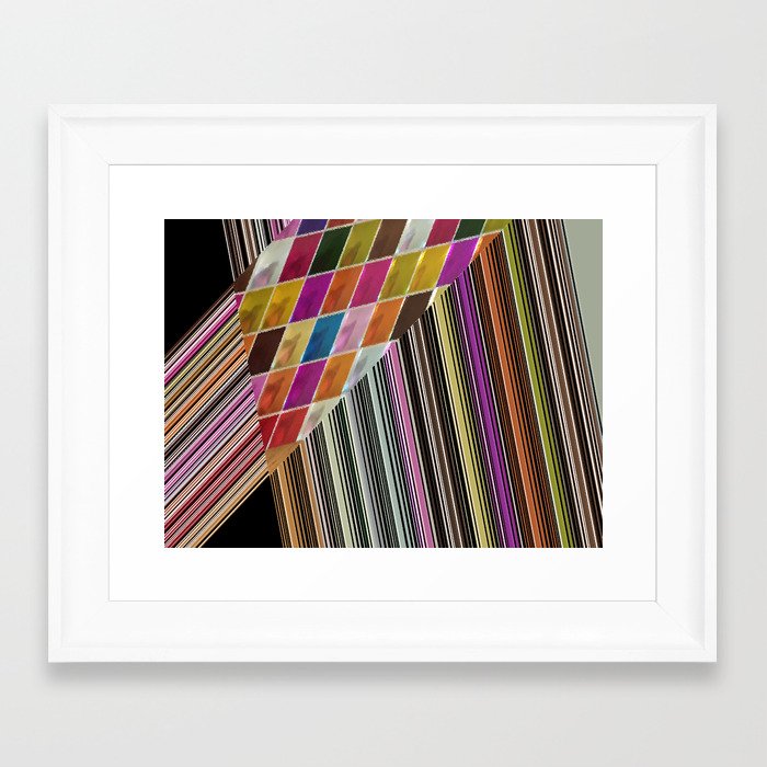 Playful Lights Framed Art Print By Nonnaoriginals Society6