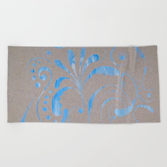 marbled design Beach Towel