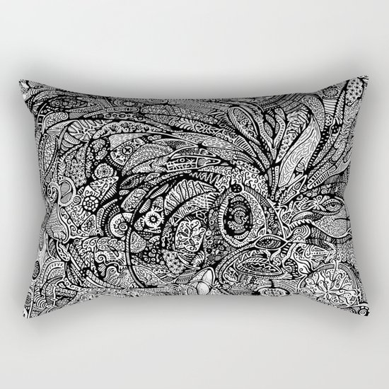 The waves of the unseen Rectangular Pillow