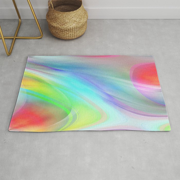 Multicolored abstract no. 71 Rug by Christine Baessler | Society6